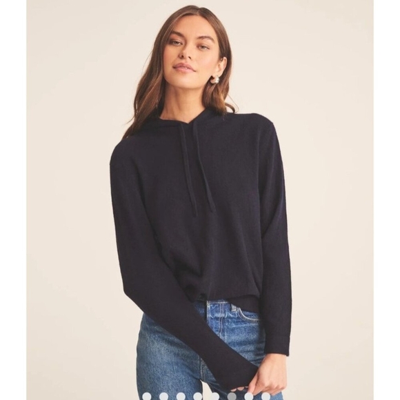 Naadam Sweater M Recycled Cashmere Hoodie Dark Gray Casual - Picture 14 of 15